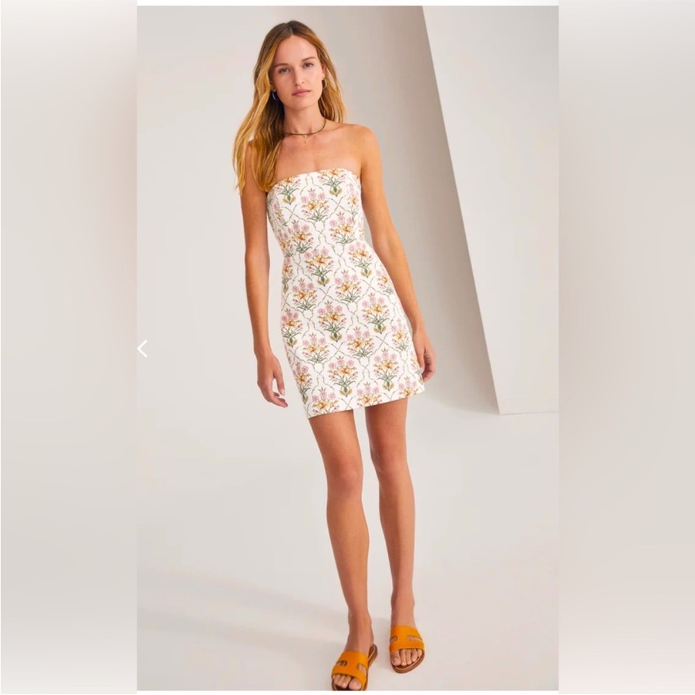 Favorite Daughter Floral Mini Dress - White and Pink